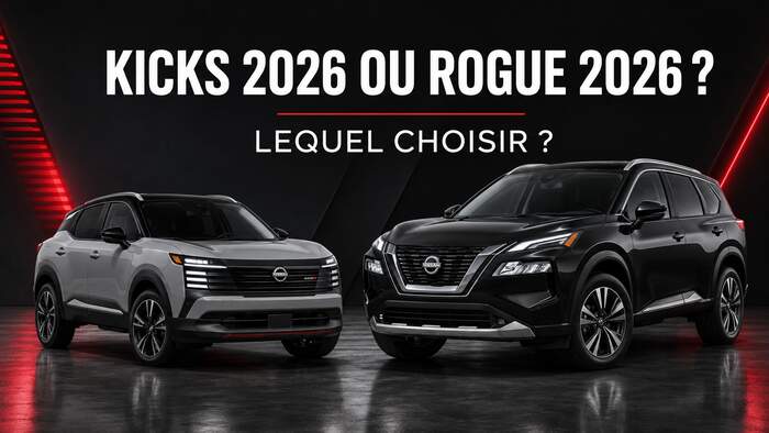 Nissan Kicks ou Nissan Rogue? Lequel choisir?