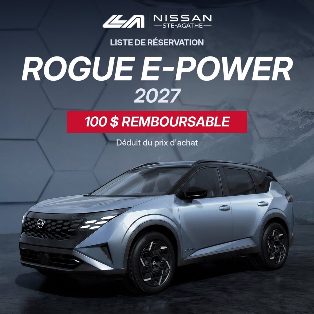 Rogue E-POWER 2027 – Liste de réservation, 100 $ remboursable